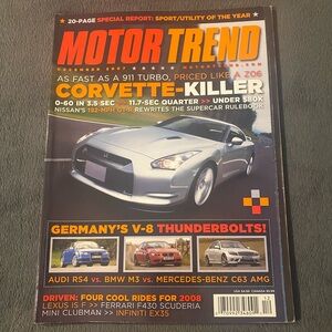 😸Free with bundle😸 Motor Trend December 2007/Volume 59/No.12